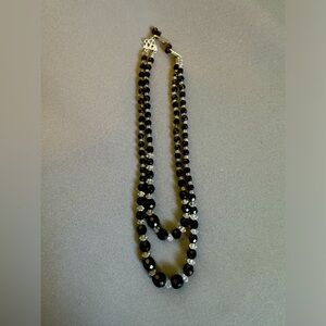 Vintage West German Glass Two-Tone Necklace